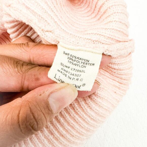 Line + Dot Ribbed Mock Neck Sweater Long Sleeve Size Medium - Picture 3 of 5